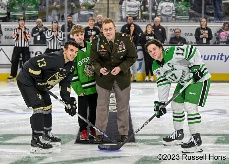 NCAA Men’s Hockey 2023 Army vs North Dakota Fighting Hawks OCT 13